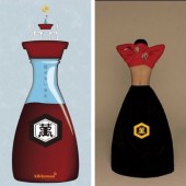 Những quảng cáo sáng tạo dựa trên thiết kế chai nước tương Kikkoman